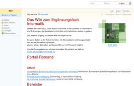 Website zum Erg�nzungsfach Informatik (f&uuml;r Gymnasien)